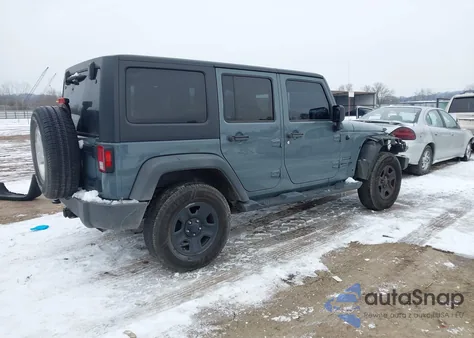 2014 Jeep Wrangler Unlimited Sport z USA, uszkodzony, nr VIN 1C4BJWDG9EL135578